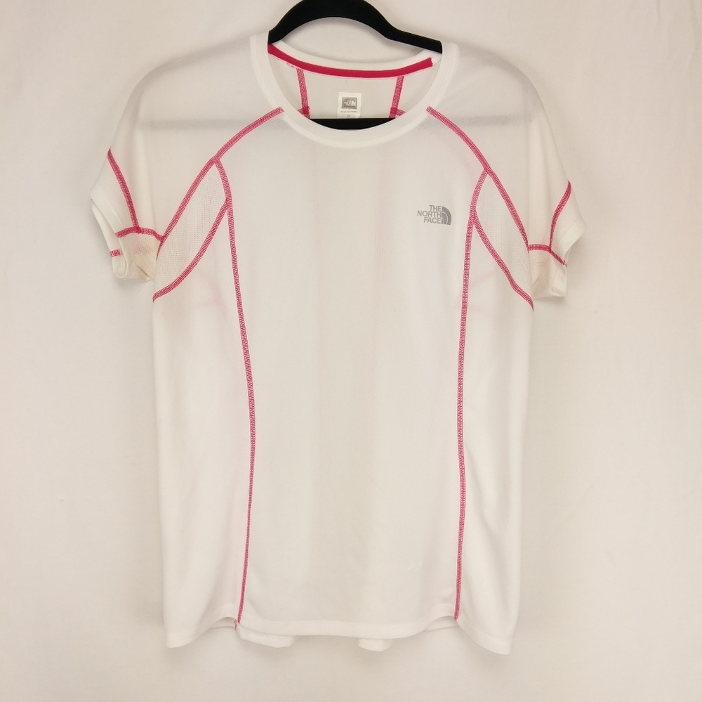 The North Face /// White and Pink Voltage Tee